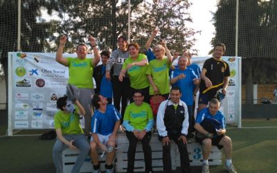 Jóvenes de la Residencia de Adultos El Cristo Roto, de Obras Cristianas de Gibraleón, participan en las mini-olimpiadas municipales